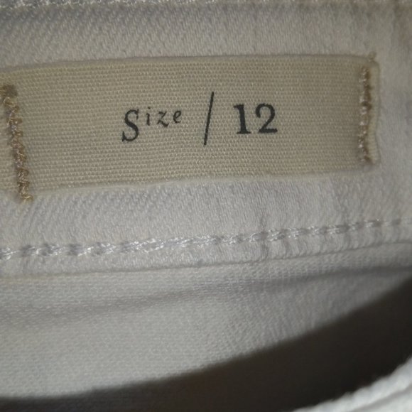 Anthropologie Pilcro and the Letterpress ivory denim skirt NWOT - Picture 7 of 8